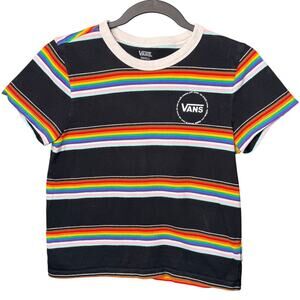 VANS S PRIDE COLLECTION Rainbow RInger Tee Streetwear Mulitcolor Festival LGBTQ